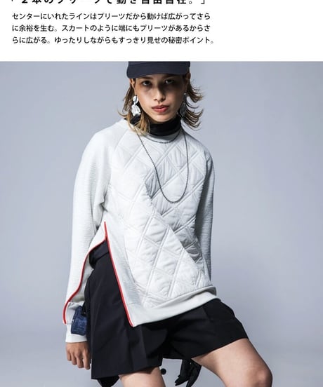 【ANTIQUAGOLF×STCH】LADIES（レディース）A-line half pants
