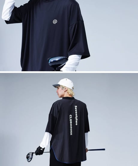 【ANTIQUAGOLF×STCH】UNISEX（ユニセックス）接触冷感×UVカット longsleeve under shirt-white