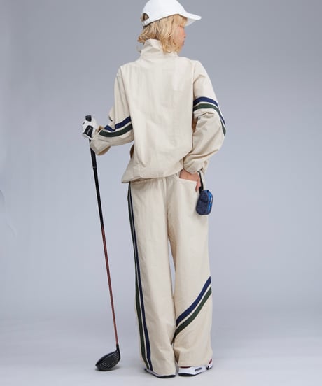 【ANTIQUAGOLF×STCH】UNISEX（ユニセックス） Asymmetric Line Pants-beige