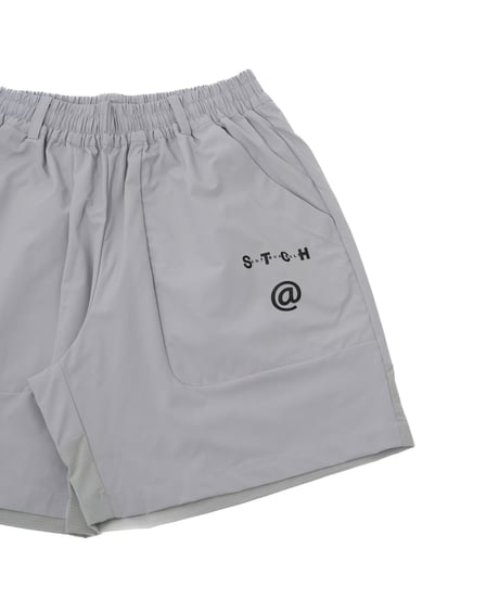 【ANTIQUAGOLF×STCH】UNISEX（ユニセックス）logo half pants-gray