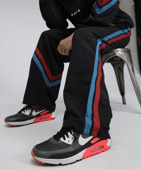 【ANTIQUAGOLF×STCH】UNISEX（ユニセックス） Asymmetric Line Pants-black