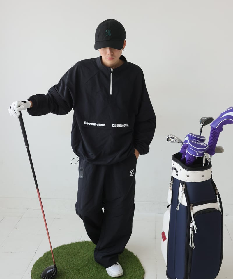 ANTIQUAGOLF×STCH 】regen switch 2waypants-blac