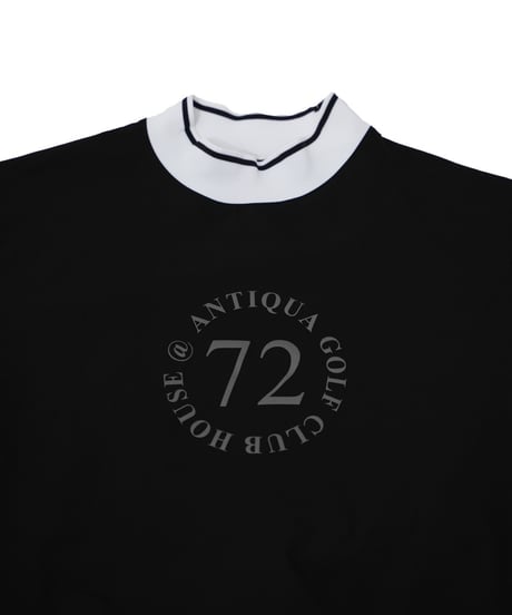 【 ANTIQUAGOLF×STCH 】backcolor mockneck tops-black