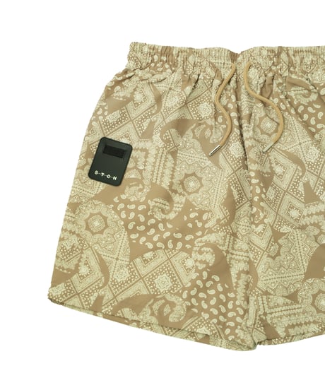 【 ANTIQUAGOLF×STCH 】paisley half pants-beige