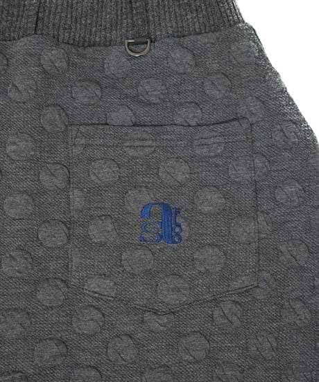 【ANTIQUAGOLF×STCH】dot mini skirt-gray