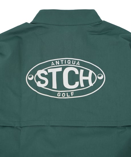 【ANTIQUAGOLF×STCH】 Half Zip LOGO Tops-green