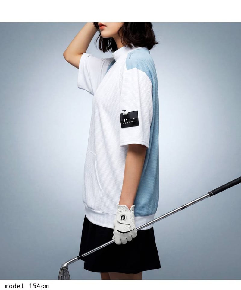 ANTIQUA GOLF×STCH】Mock Neck Tops-White | 【公式】S