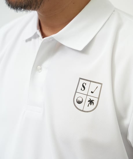 STCH ORIGINAL【STCH LOGO POLO-white】