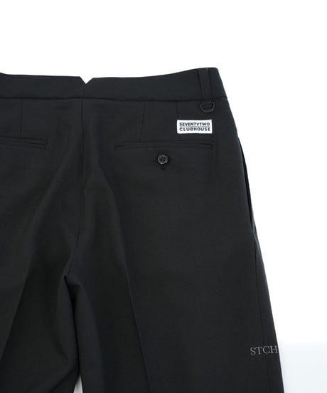 STCH【Twotuck wide pants-black】