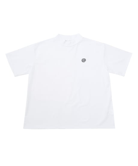 【 ANTIQUAGOLF×STCH 】printed short sleeve tops-white