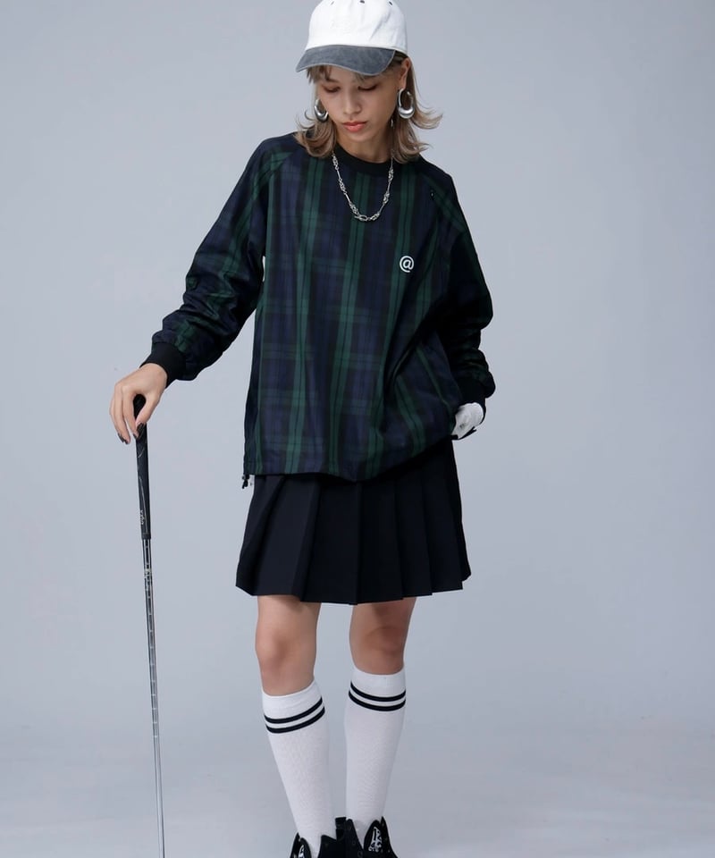 ANTIQUAGOLF×STCH】UNISEX（ユニセックス）check logo pull