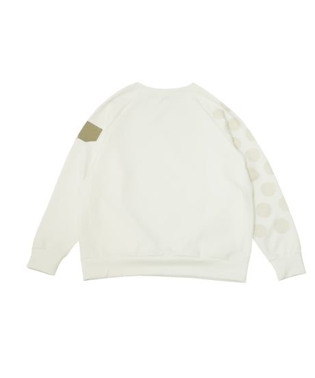 【ANTIQUAGOLF×STCH】UNISEX（ユニセックス）dot design tops-white