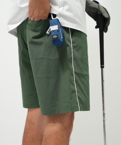 STCH ORIGINAL【piping baseball shorts-green】