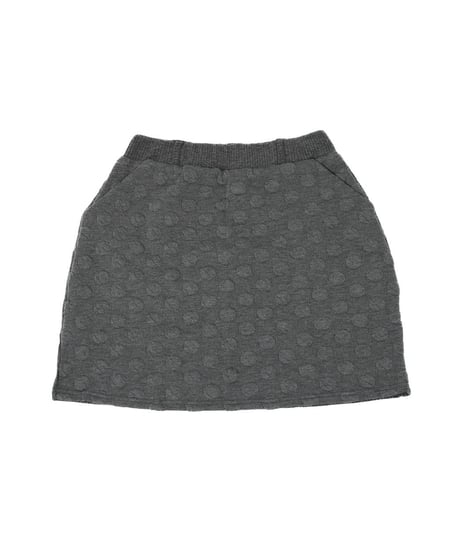 【ANTIQUAGOLF×STCH】dot mini skirt-gray