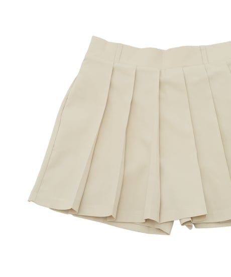 【 ANTIQUAGOLF×STCH 】Pleated Skirt-beige