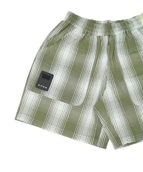 【ANTIQUAGOLF×STCH】UNISEX(ユニセックス) check pants-khaki