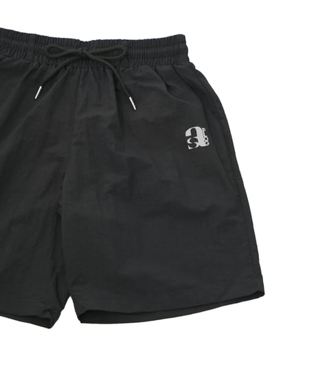 【ANTIQUAGOLF×STCH】UNISEX(ユニセックス)tech nylon shorts-black