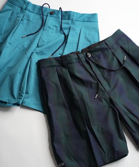 STCH ORIGINAL 【Twotuck shorts-black watch 】