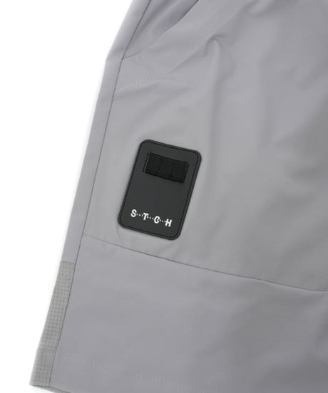 【ANTIQUAGOLF×STCH】UNISEX（ユニセックス）logo half pants-gray