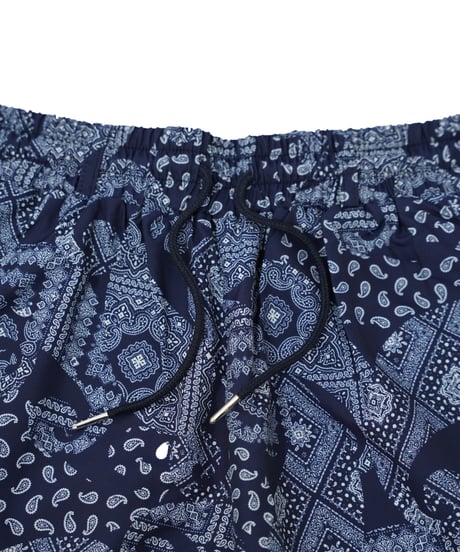 【 ANTIQUAGOLF×STCH 】paisley half pants-navy