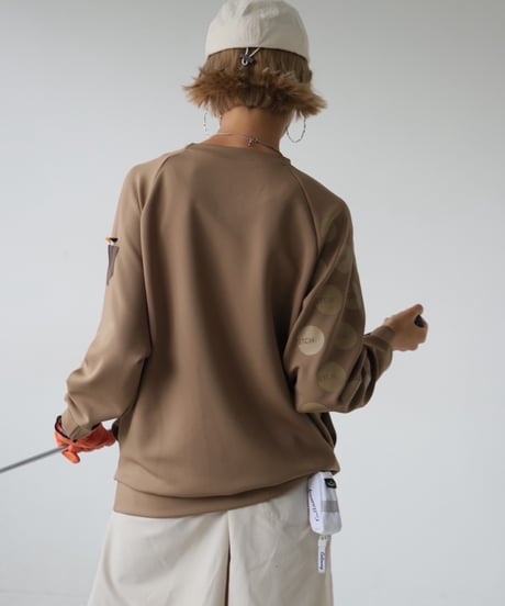 【ANTIQUAGOLF×STCH】UNISEX（ユニセックス）dot design tops-camel
