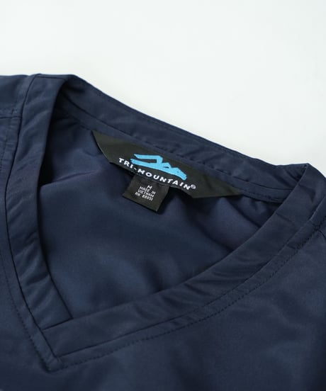 STCH 【college logo nylon vest-navy】