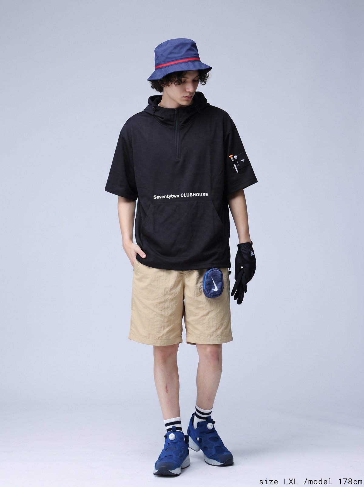 ANTIQUA GOLF×STCH】 SeersuckerTops- black | 【公式