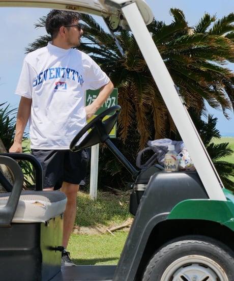 STCH ORIGINAL 【mock neck short sleeve golf man-white】
