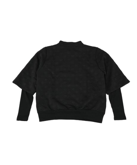 【ANTIQUAGOLF×STCH】dot layered tops-black