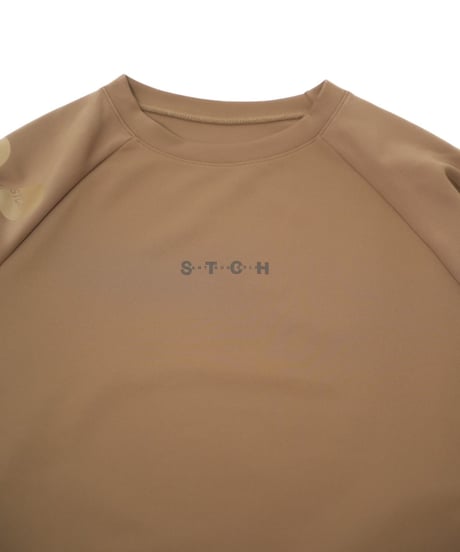 【ANTIQUAGOLF×STCH】UNISEX（ユニセックス）dot design tops-camel
