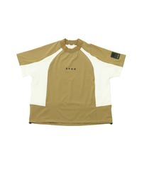 【ANTIQUAGOLF×STCH】UNISEX(ユニセックス)colored tech halfsleeve-beige