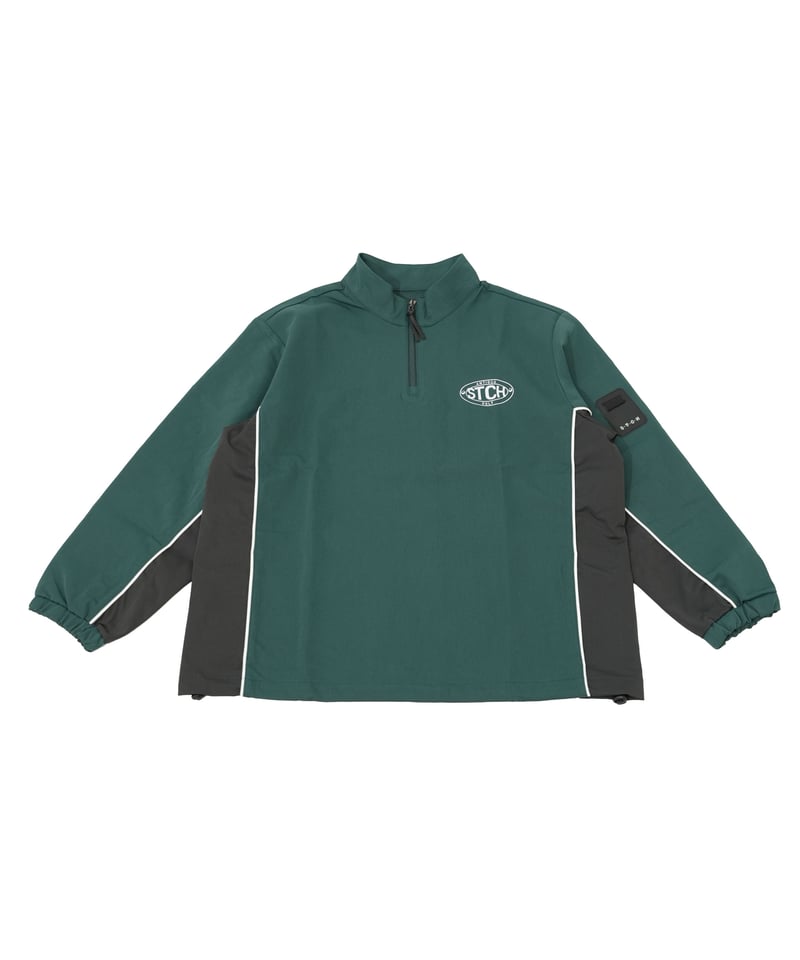 ANTIQUAGOLF×STCH】 Half Zip LOGO Tops-green | 【