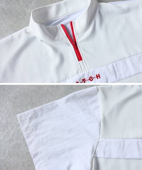 【ANTIQUA GOLF×STCH】Half-Zip pullover-White