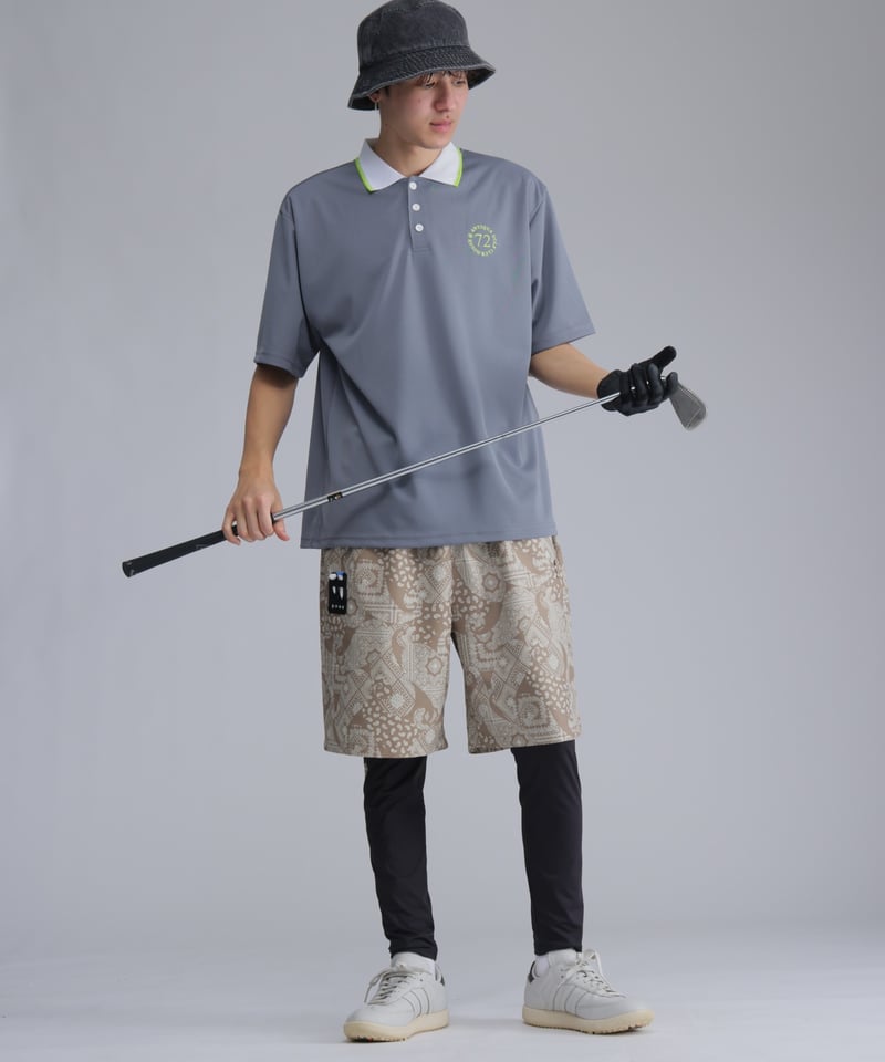 ANTIQUAGOLF×STCH 】paisley half pants-beige |