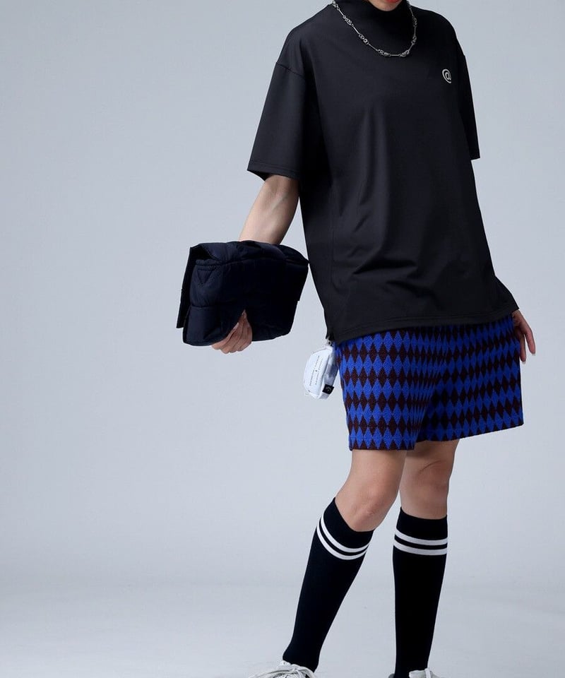 ANTIQUAGOLF×STCH】UNISEX（ユニセックス）mockneck logo T