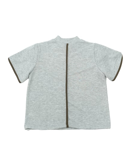 【 ANTIQUAGOLF×STCH 】petal sleeve tops-gray