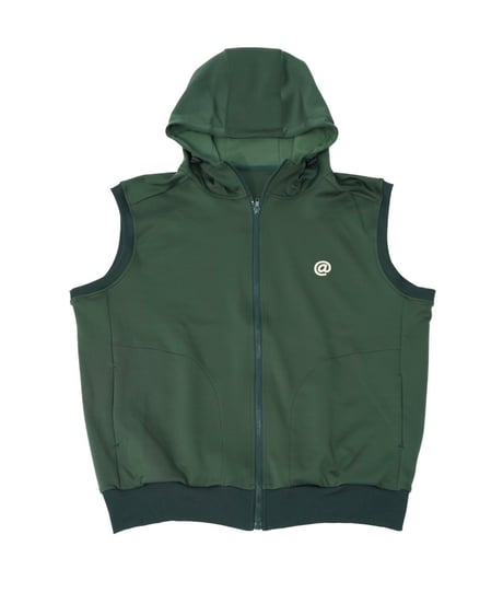 【ANTIQUAGOLF×STCH】UNISEX（ユニセックス）hoody logo vest-green