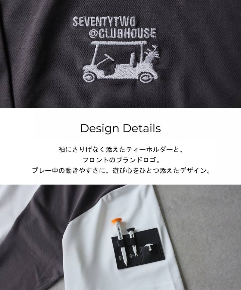 【新品未使用タグ付】アリス+オリビア テニス ゴルフ クロップドTシャツ柿色XS ANTIQUA GOLF×STCH】Color block Tops-greenmix |