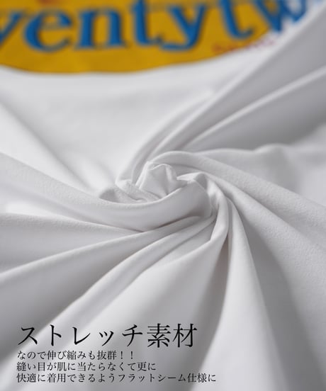 STCH ORIGINAL 【mock neck ovel logo L/S TEE-ホワイト】
