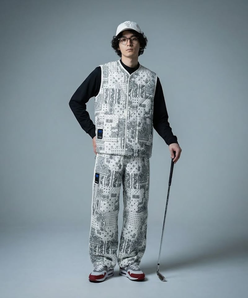 ANTIQUA GOLF×STCH】Paysley pants-black | 【公式】ST