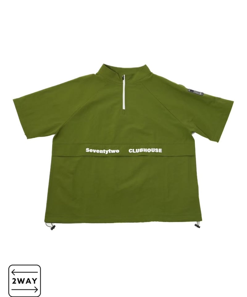 ANTIQUAGOLF×STCH 】regen 2waypullover-khaki |