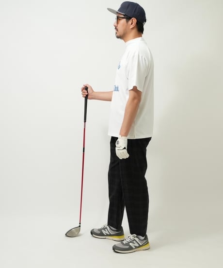 STCH ORIGINAL 【mock neck STCH COUNTRYCLUB-white×blue】