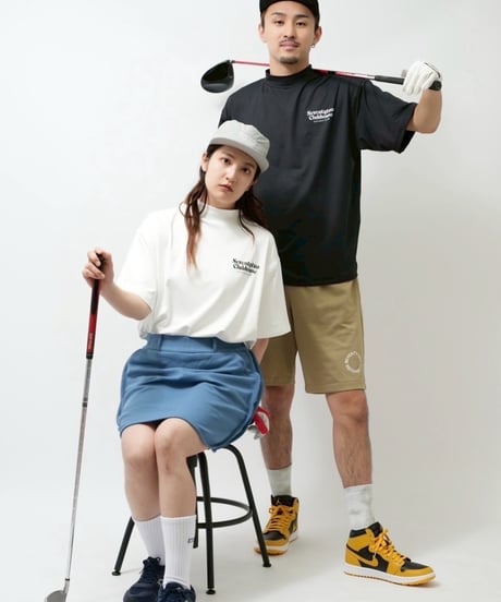 STCH ORIGINAL【OLD GOLF CLUB MOCK NECK-White】