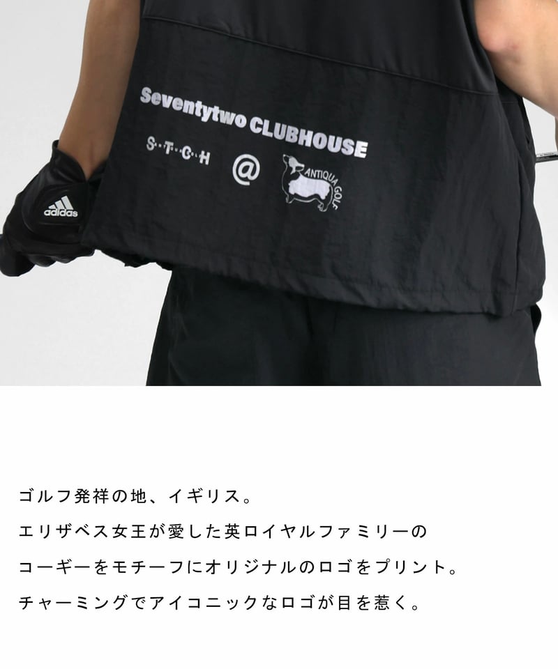 ANTIQUAGOLF×STCH】UNISEX(ユニセックス)back design top