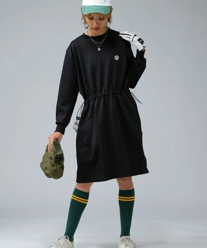ANTIQUAGOLF×STCH】LADIES drost onepiece-black |