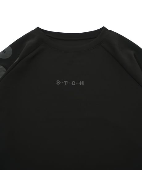 【ANTIQUAGOLF×STCH】UNISEX（ユニセックス）dot design tops-black