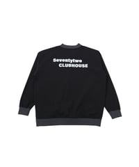 【ANTIQUAGOLF×STCH】v-neck logo tops-black
