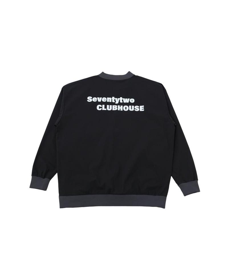 ANTIQUAGOLF×STCH】v-neck logo tops-black | 【公式】
