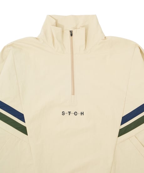 【ANTIQUAGOLF×STCH】Line design Pullover-beige