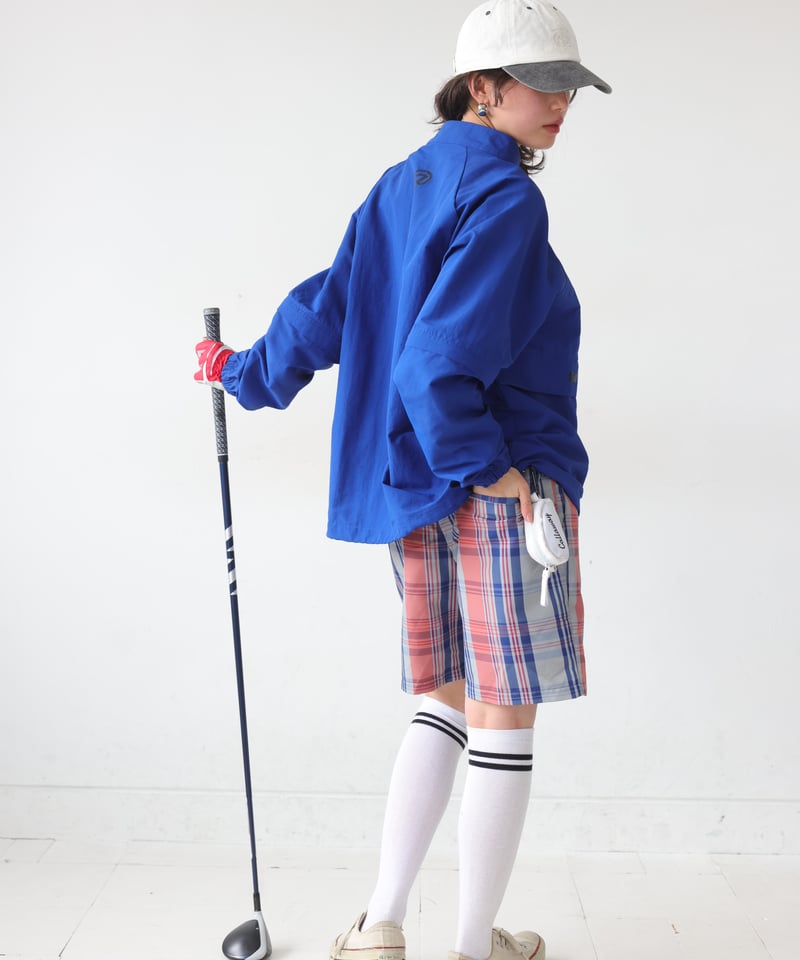 ANTIQUAGOLF×STCH 】regen 2waypullover-blue | 【